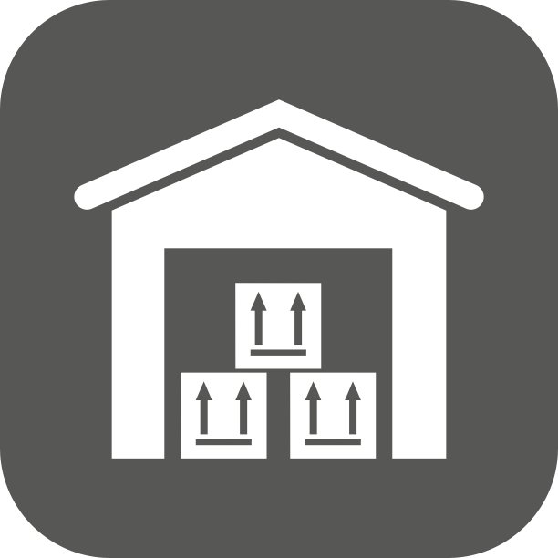 仓库图标，库房和物流标志图片下载