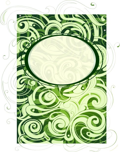 装饰框架与花卉装饰图片下载