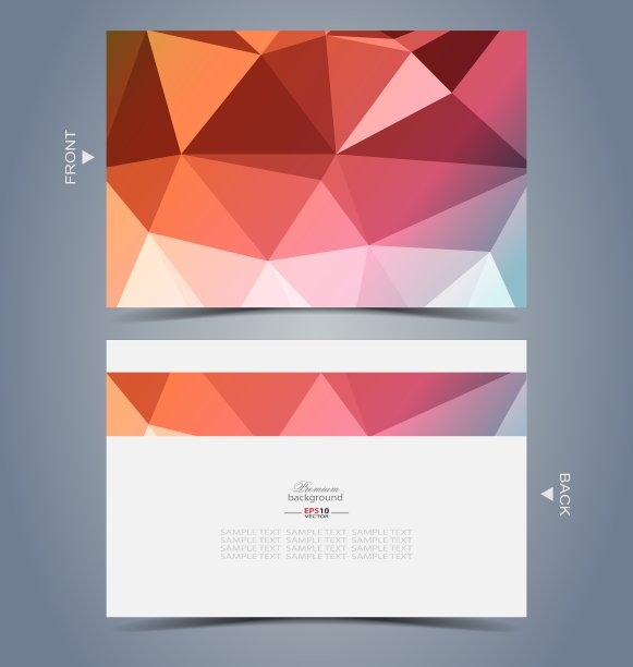 优雅的名片设计模板图片下载