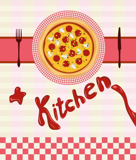 为披萨菜单做准备图片下载