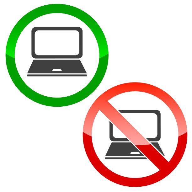 笔记本电脑许可标志集图片下载