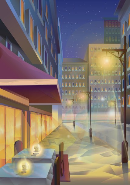 晚上的城市图片下载