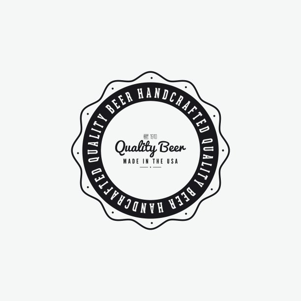 甜蜜的啤酒标签图片下载