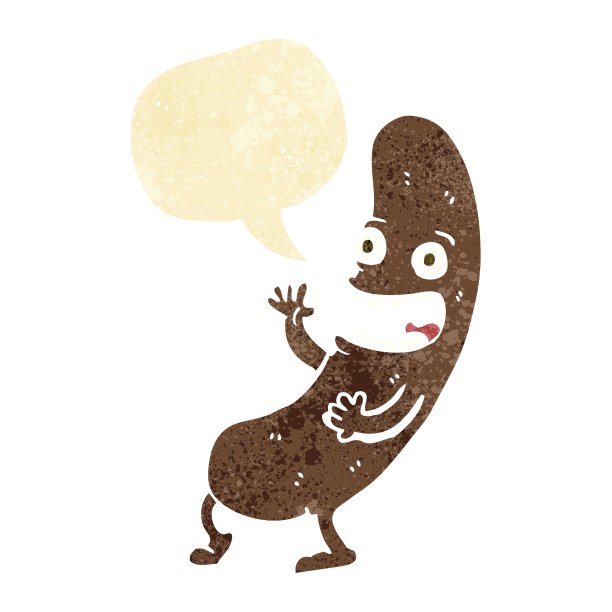 卡通香肠和语音泡泡图片下载