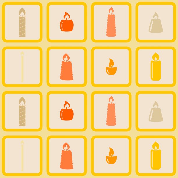 无缝背景与蜡烛图片下载