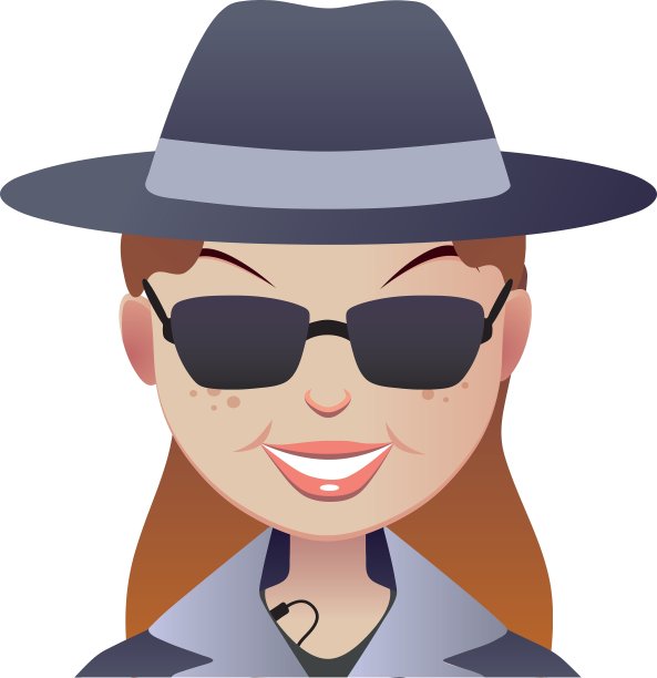 神秘神秘的购物女脸图片下载