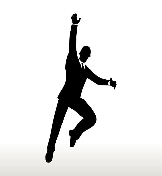 悬挂商人剪影图片下载