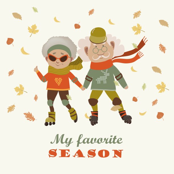 卡通活跃的老夫妇夫妇在做着什么图片下载