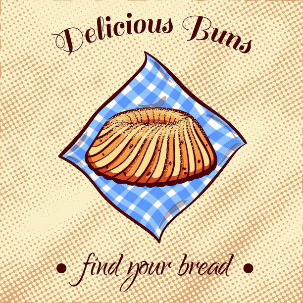 餐巾上的面包图片下载