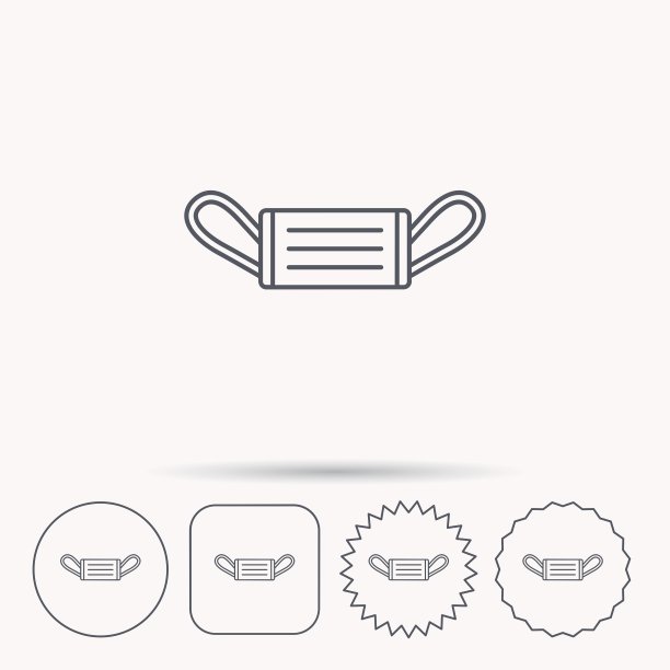 医用口罩图标传染病标志图片下载