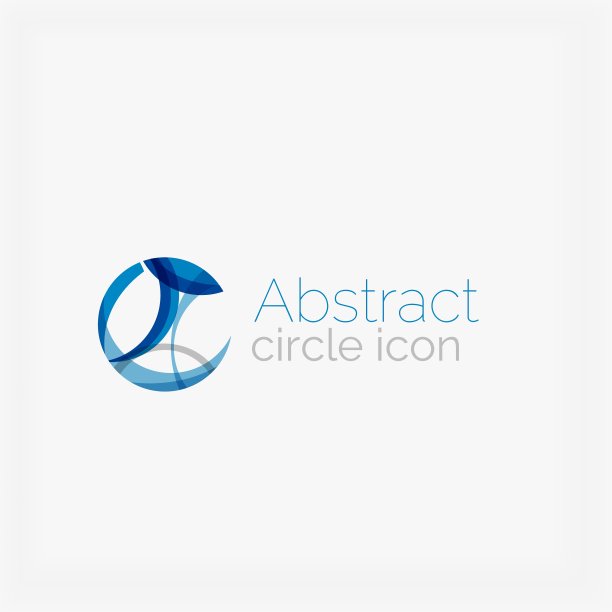 圆形抽象形状标志图片下载