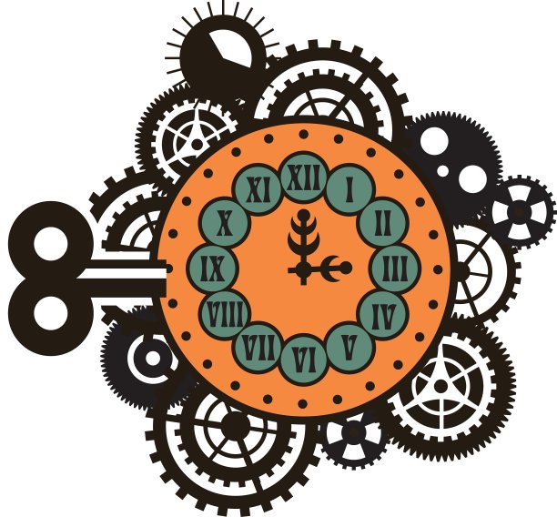 蒸汽朋克机械手表图片下载