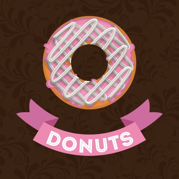 美味的甜甜圈设计图片下载