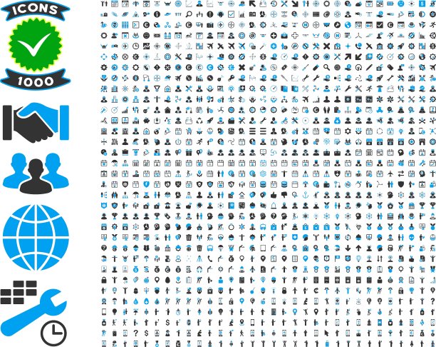 1000个平面图标的集合图片下载