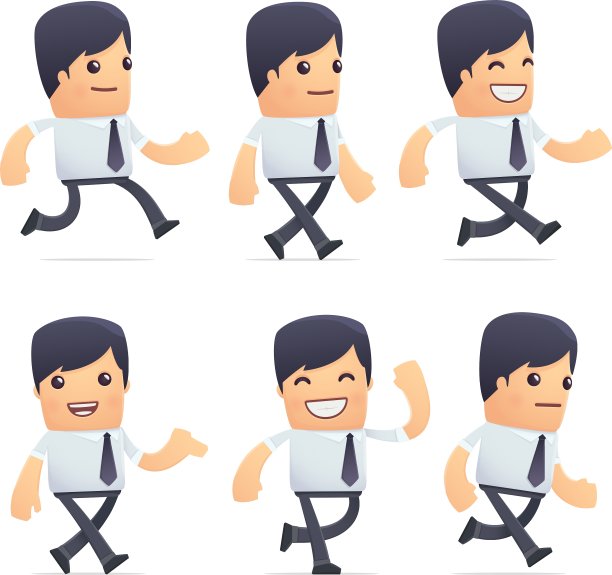 不同姿势的通用角色图片下载