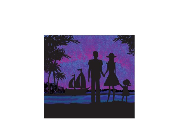 热带度假家庭图片下载