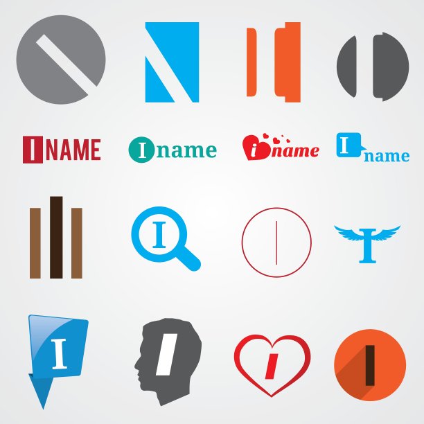字母I的一组字母符号图片下载