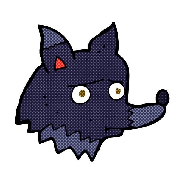 漫画卡通不开心的狗图片下载