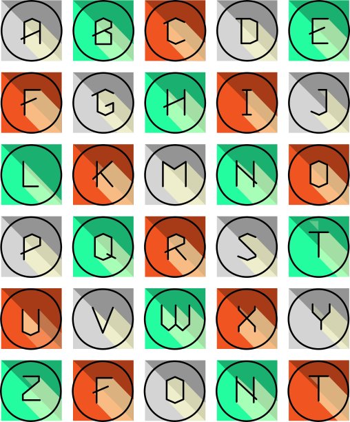 抽象创意字体图片下载