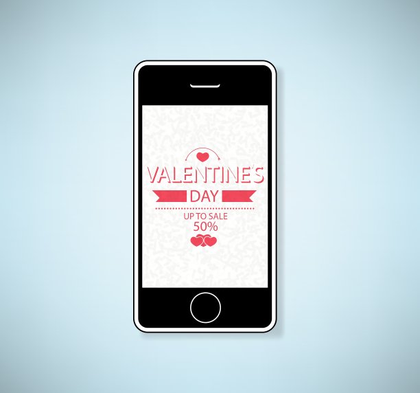 情人节手机秀开始销售图片下载