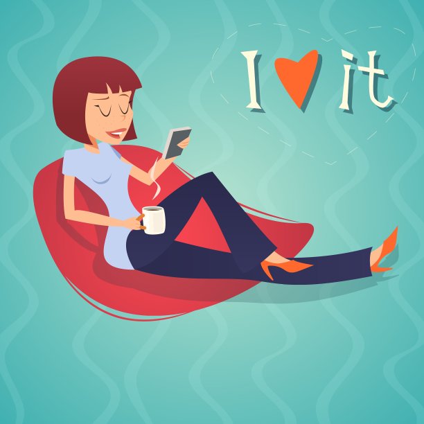 卡通复古极客渴望海狸象征女人图片下载