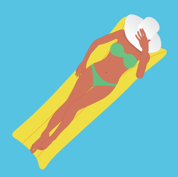 女孩在游泳池图片下载