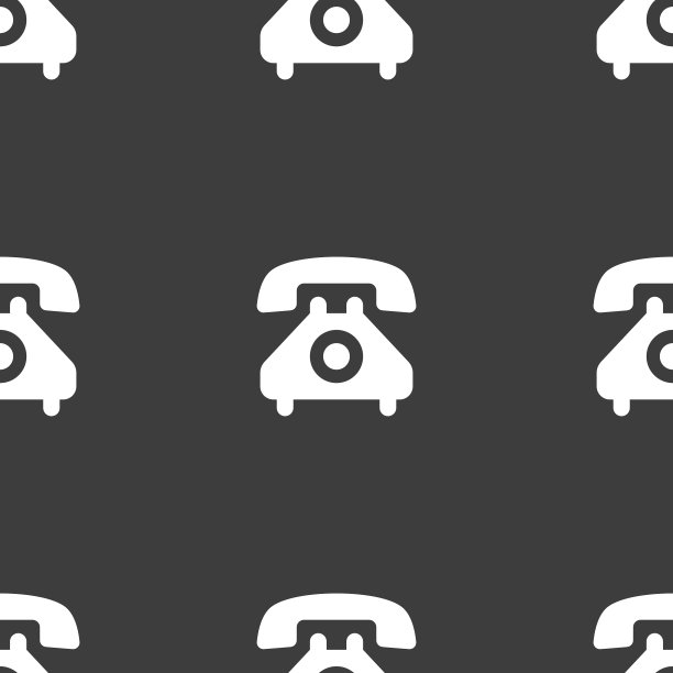 复古手机图标标志无缝模式图片下载