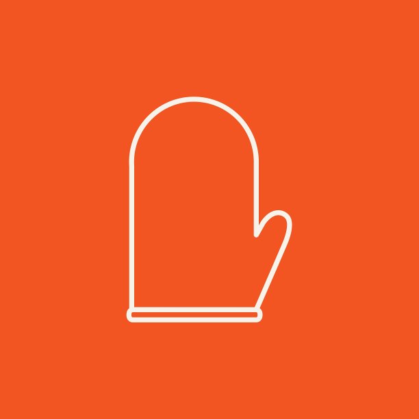 厨房手套线图标图片下载