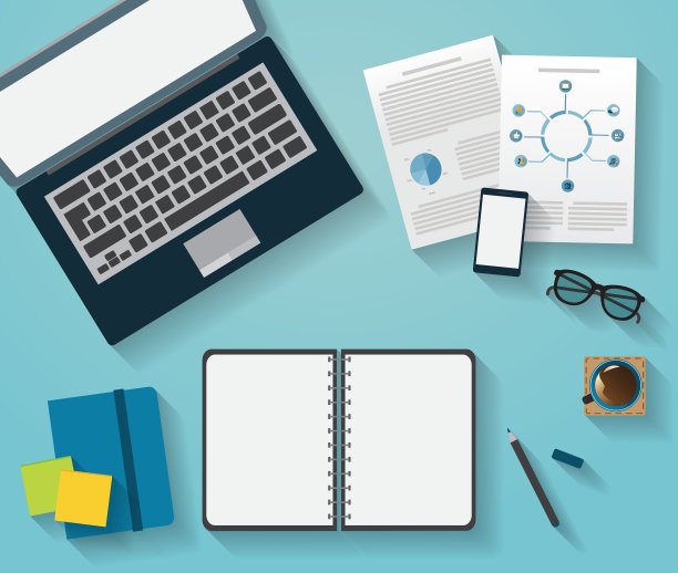 表工作业务会议高角度视图图片下载