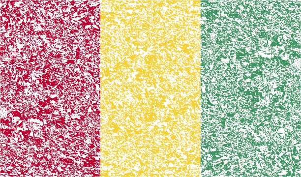 古老纹理的几内亚国旗图片下载