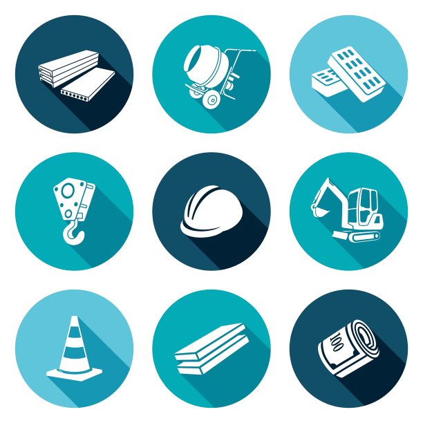 建筑机械设备材料图标图片下载