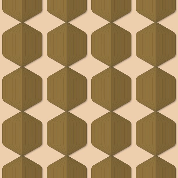 复古褶皱绿色条纹六边形图片下载