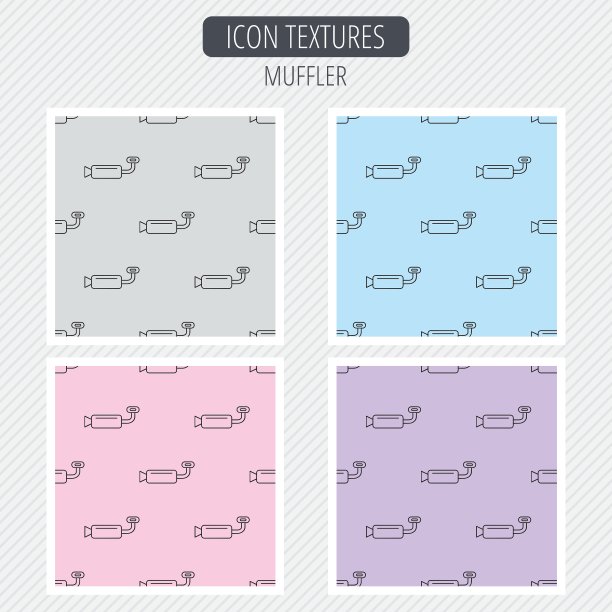 消声器标志汽车燃油管或排气标志图片下载