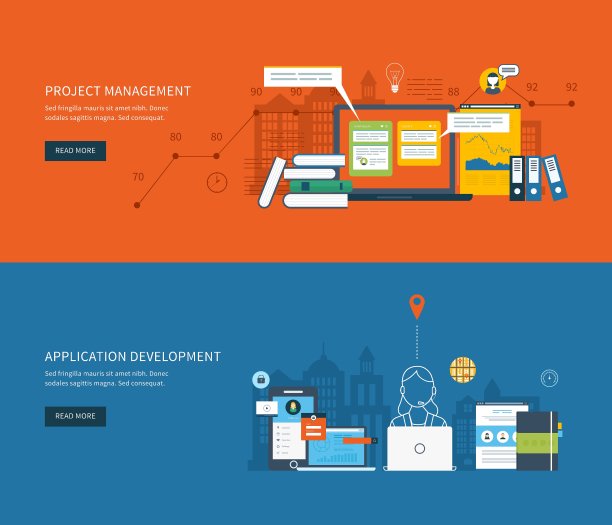平面设计概念的业务图片下载