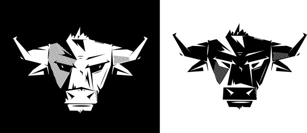 黑白相间的标志图片下载