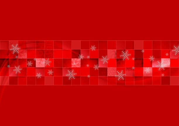 红色几何圣诞背景图片下载