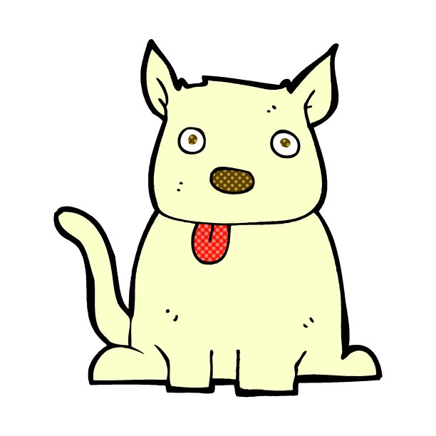 卡通狗伸出舌头图片下载