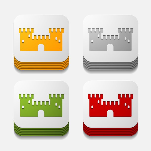 方形按钮堡垒图片下载