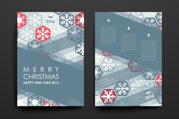 一套宣传册海报设计模板图片下载