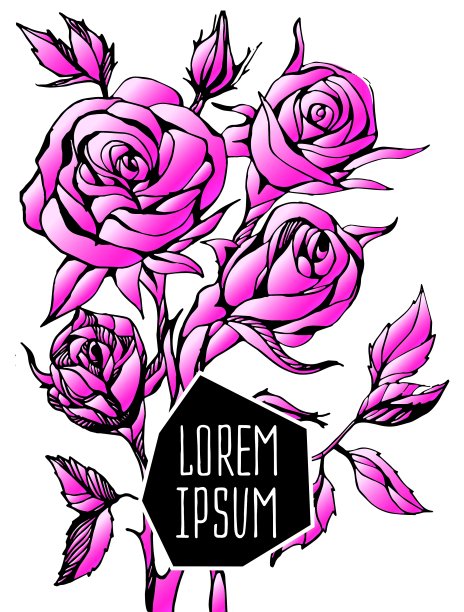 美丽的花卉背景艺术图片下载