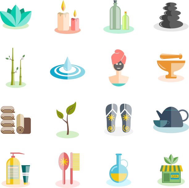 水疗中心图标设置图片下载