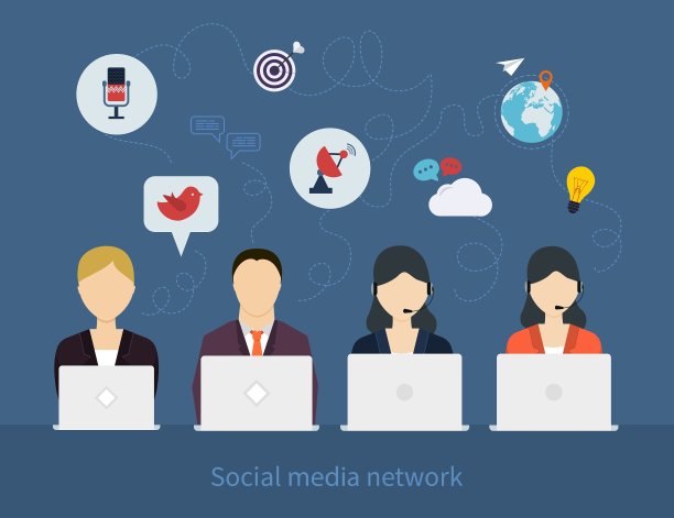 社交媒体网络的概念图片下载