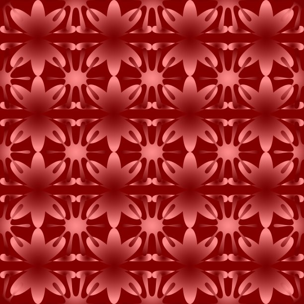 闪亮的花图案无缝背景红色图片下载