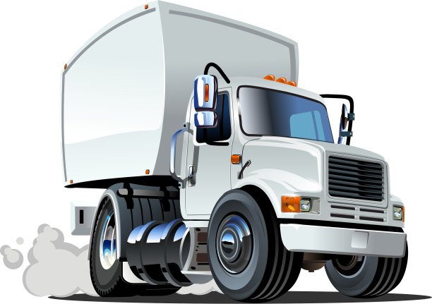 卡通运货卡车图片下载