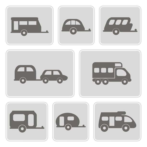 黑白图标与预告片图片下载