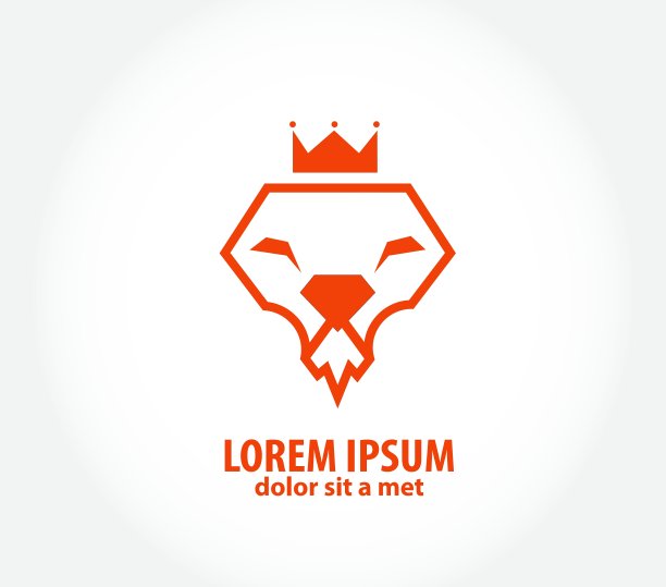 钻石形状的狮子头图片下载