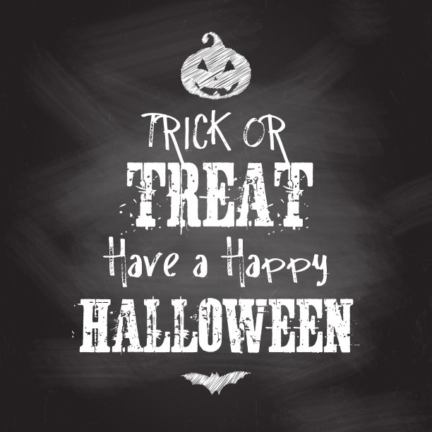 黑板万圣节背景图片下载