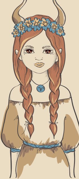 金牛座女孩的星座图片下载