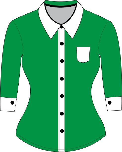 空白衬衫与长袖模板图片下载