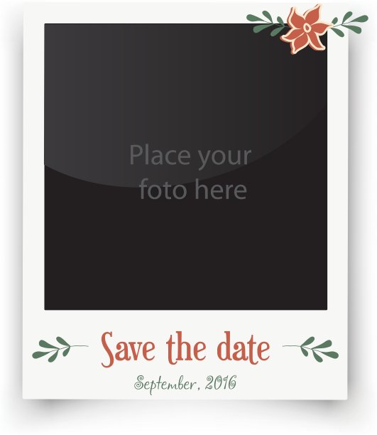 复古婚礼贺卡模板图片下载